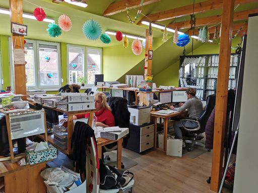 Egy könyvelő iroda belseje